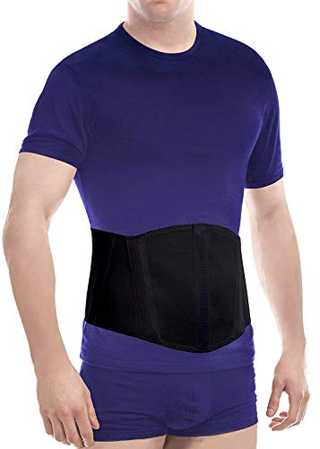 TOROS GROUP MANUFACTURE Ceinture abdominale pour hernie ombilicale avec bandage amovible botte de nombril hommes et femmes Abdominal ergonomique réglable soutien - BLACk MEDIUM