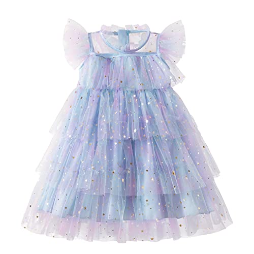 Nileafes Toddler Girl Tulle Dress Girls Tutu Princess Casual Dresses
