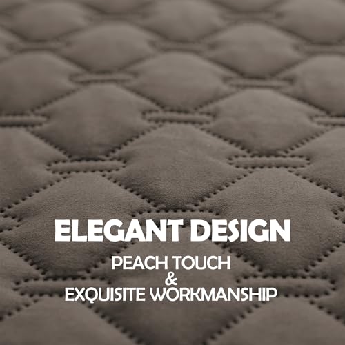Image of gogobunny 100% Double Sided Waterproof Dog Blanket Soft Pet Bed Cover Reversible Protect Furniture Couch Sofa Car for Puppy Cat Kids (Dark Walnut /Light Walnut, 30x80 Inch (Pack of 1))