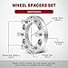 GDSMOTU 4Pcs 6x5.5 Wheel Spacers 6 Lugs 1 inch Sliver Wheel Adapters Compatible for Avalanche 1500 2002-2006 for Tahoe 1995-2016 2003-2014 Savana 1500 108mm 14x1.5 Forged Aluminum Car Spacers