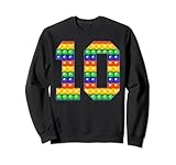 Photo Gallery colorato fidget pop it 10 ° compleanno carino design 10 anni ol felpa Photo Gallery colorato fidget pop it 10 ° compleanno carino design 10 anni ol felpa