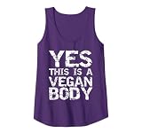 Funny Vegan Workout Gift Exercise Yes this is a Vegan Body Camiseta sin Mangas