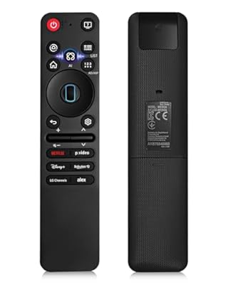 Replacement for lG MR25GA Magic Remote Fit for 2025 LG Smart TVs OLED G5, C5, B5, QNED 92A, 85A, 80A, UA77 Series Includes AI, Pointer and Alexa Voice 5-Year Free Replacement (Battery Not Included)