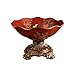 Mzxun Plat de fruits Assiette européenne Fruit Rouge Salon Table de café Fruits secs Assiette ménages Assiette Céramique Fruit rouge Creative Fruit Basket Countertop Stand (Couleur: Rouge, Taille: 28X