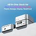 RayCue All-in-One-Ladestation für Mac mini M6, M5 Pro, M4, Aluminiumständer