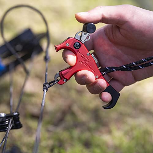 Bow Release Aids,3 Or 4 Fingers Grip Adjustable Automatic Archery Release,Thumb Trigger For Compound Bow Accessory, And Affordable Price, Is Your Best Choice #TOP1