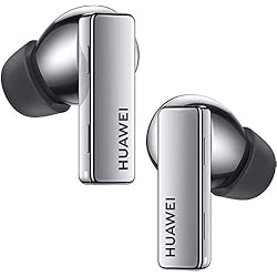 Auriculares Inalambricos Huawei Freebuds 3I HUAWEI FreeBuds Pro - Auriculares inalámbricos Bluetooth con cancelación inteligente de ruido, sistema de 3 micrófonos, carga inalámbrica rápida, Plata, Pequeño