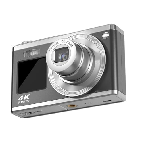 Cámara digital de belleza con zoom 16x y pantalla dual para tus mejores selfies