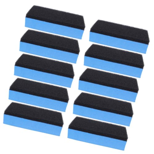 Image of MALUGOGO 10pcs Blue Car Polish Applicator Pads Sponge for Waxing and Polishing Sturdy Sponge Material with High Density Won't Damage Car Glass Coatings for Paint and Cleaning