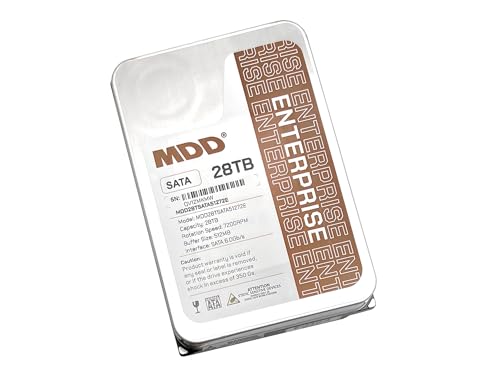 Image of MDD (MDD28TSATA51272E) 28TB 7200RPM 512MB Cache SATA 6.0Gb /s 3.5inch Internal Enterprise Hard Drive - 5 Years Warranty (Renewed)