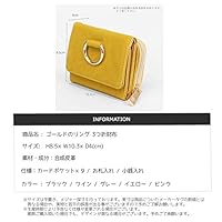 Amazon | 財布 ミニ財布 三つ折り メタリック加工 金具
