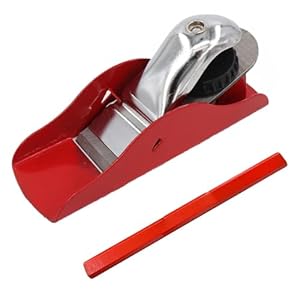 Holzhobel Handhobel Plane, 2-teiliges Hobelwerkzeug Set, Mini Hobel und Holzstift, Für Holzbearbeitung und Renovierung, Eisenhobel 13, 5 x 4 cm und Bleistift 17, 5 x 1, 3 cm ﻿