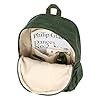 MilyaDE Sac à dos d'écolier en velours côtelé - Sac à dos décontracté - Sac à dos pour ordinateur portable - Pour femme, fille, adolescente, G-vert #3