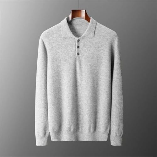 Alloaone Men's Wool Sweater Polos Knitted Fall Winter Casual Long Sleeves Pullover2