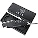 Off-Grid Knives - QuadEdge Knife Sharpener with 4 Angles: 17° | 20° | 25° | 30°, Diamond Rod, Fishing Hook Sharpener, Ceramic Honing Stone – Camping, Fishing, Hunting, Boating (Black)