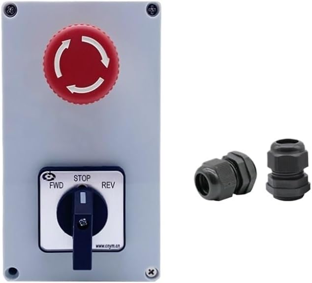 Forward And Reverse Switch NC Lathe Chip Removal Machine 20A 10A Three-phase Electric Emergency Stop Push Button Cam Selector