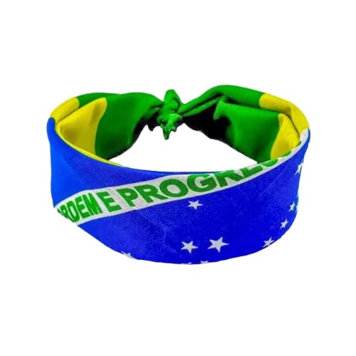 Bandana Bandeira do Brasil Copa do Mundo Lenço Faixa