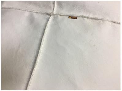 Miniatura 4 de Lambzy Shapes Alfombra de piel de oveja genuina blanca natural con tres pieles lado a lado