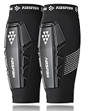 AirsFish Schienbeinschoner Kinder Fußball – Ultra-leichte Fußballausrüstung für Jungen und Mädchen, mit PU Shock Core & Silikon-Grip, atmungsaktive Schienbeinschoner für Fußball