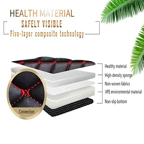 Oderol Custom Car Mats For 99.9% Sedan Suv Sports Liners Car Floor Mat All Weather Pads Leather Full Coverage Waterproof Auto Mats (Beige) #TOP2