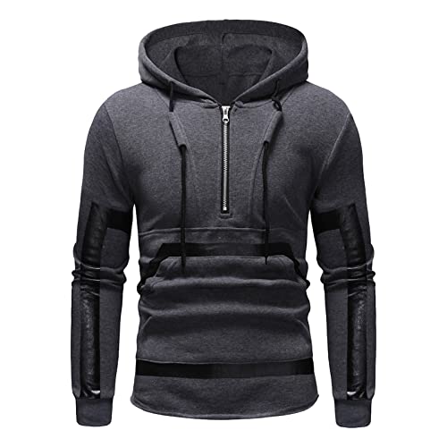 Sweat-shirt half-zip homme coupe loose idéal pour les sorties fraîches en ville