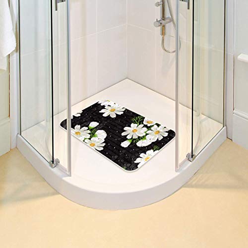 Tapis de bain antidérapant Bennigiry long pour douche et baignoire - 7