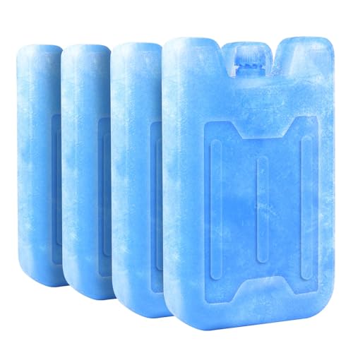 4er-Pack Kühlakkus für Lunchboxen Kühltaschen kühltasche kühlbox klein Wiederverwendbar Wiederverwendbar Kalt Schlank Groß Günstig Hart Tragbar Kühlakkus für Bento Versand Camping kühlakku kinder