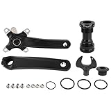 ♦ HOHLKONSTRUKTION: Das hohle integrierte Kurbelkettenblatt ist für Mountainbikes geeignet und hat eine Gehäusebreite von 68 bis 73 mm.