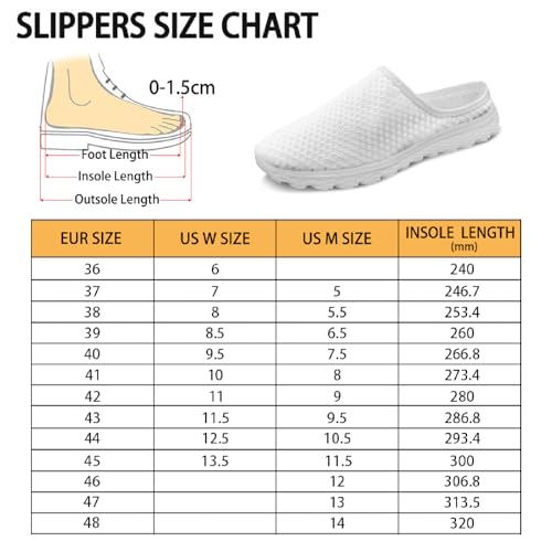 FOR U DESIGNS Women's Slip on Mules Lightweight Comfortable Breathable Open Back Flats for Casual Walking Summer Shoes2