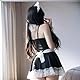 JasmyGirls Sexy Maid Lingerie Outfit für Frauen Anime Cosplay Kleid Plus Size French Maid Kostüm Sissy Schürze Halloween Männliche Uniform