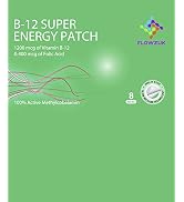 Flowzuk Transdermal Vitamin B12 Patches - Vitamin Patches with 1200mcg Methylcobalamin + 400mcg F...