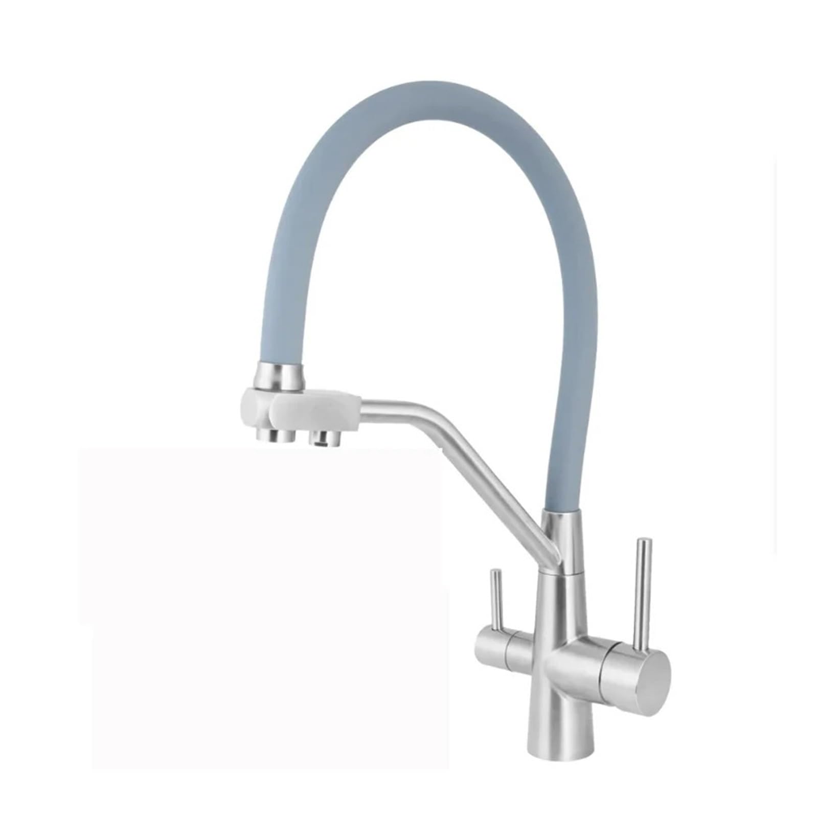 Robinet de cuisine filtré pour éliminer le calcaire et doser l'eau chaude et froide facilement