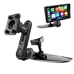 Epronic CD Slot Mount for CarPlay Screen Adjustable Arm and 360° Rotating Universal 17mm Head Compatible with in-Car Monitors CD Slot CarPlay Mount
