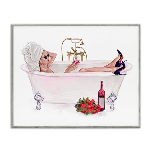 Tableau femme avec bain de vin Ziwei Li pour décoration salon ou boudoir