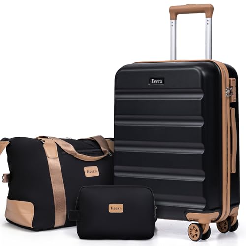 Eeeza Luggage Sets 3 Piece,Suitcases with Wheels,Carry On Luggage Set,ABS Hard Case Luggage with TSA...