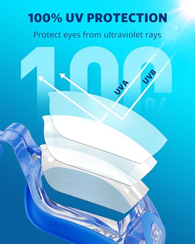 Image of Aegend Swim Goggles, Swimming Goggles No Leaking Full Protection Adult Men Women Youth