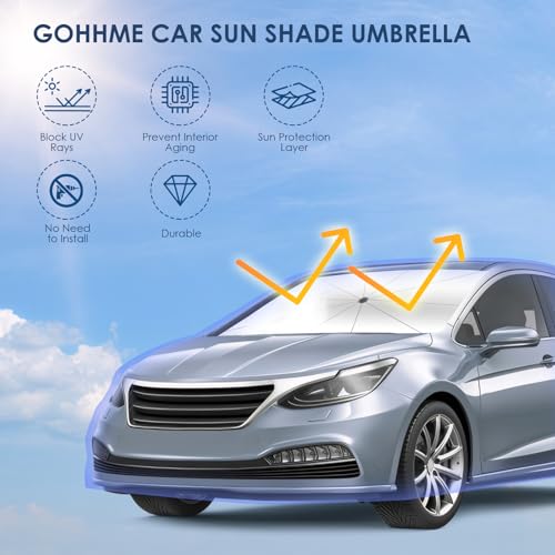Pare-soleil voiture pliable 140 * 74cm pare-brise avant anti-UV