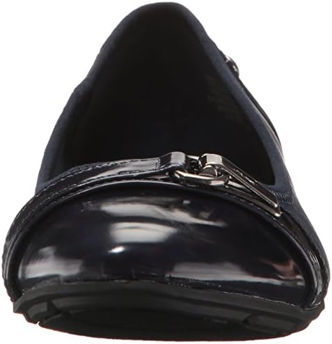 AK Anne Klein Sport Women's ABLE Fabric Ballet Flat, Navy Black/Multi, 7.5 M US | Image 1