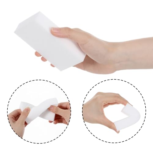 Image of 50 Pack Eraser Sponges Sheets, 4 x 2.4 x 0.8 in Magic Sponge Cleaning Tool, Extra Durable Magics Erasers Kitchen Sponge for Household Cleaning, Melamine Sponges Bulk for Kitchen, Bathroom, Wall