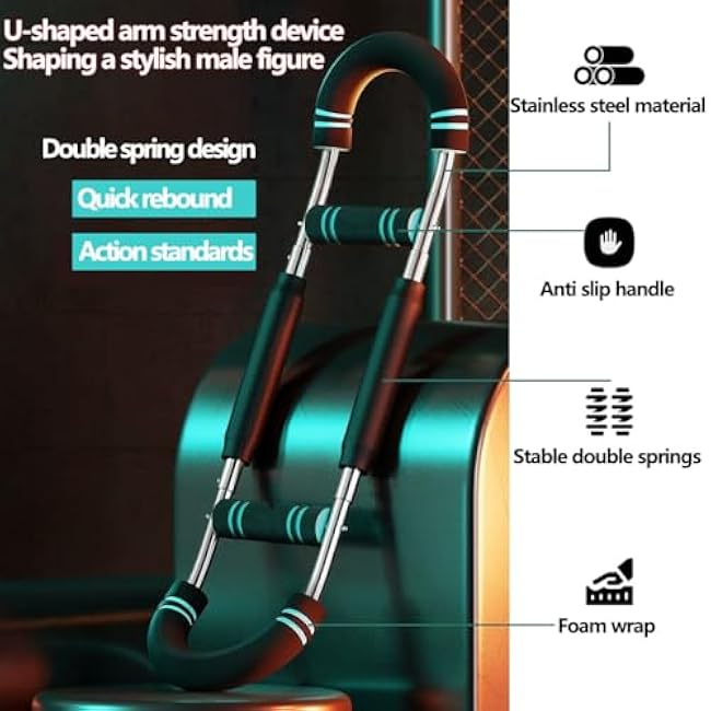 Twister Arm Trainer for Men,Adjustable Chest Workout Equipment ,Portable Power Twister Forearm Trainer,Arm Workout Equipment Suitable for Arm,Chest,Shoulder,Waist,Thigh