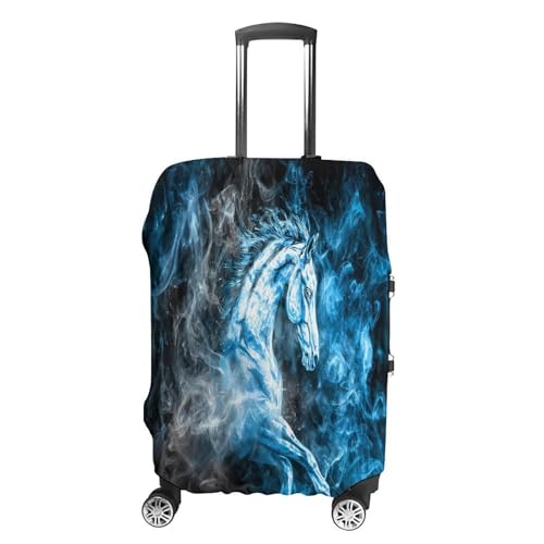 Funny Horse Funny Travel Luggage Cover Baggage Suitcase Cover Protector Skins 19-32 Inch