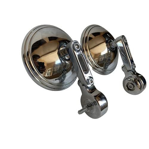 GadiBike Handle Bar Mirror Chrome Heavy for RE Hunter/Reborn/Meteor 350 cc-image-20