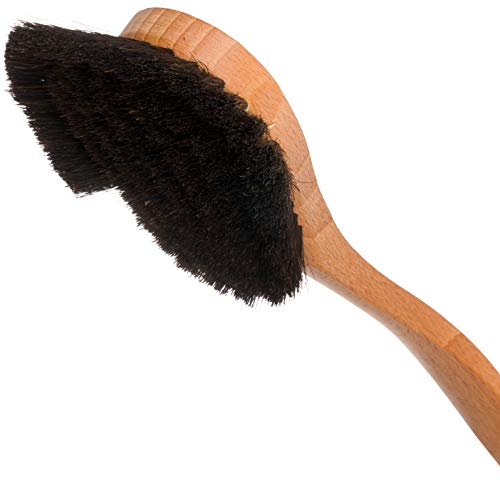 Image of Redecker Dish Brush, Horsehair, Curved - Extra Large Head for Gentle Cleaning, Made in Germany