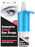 The Eye Doctor Intensive Dry Eye Drops - Preservative Free Eye Drops for Dry Eyes - Calms Itchy, Sore & Infected Eyes - Contact Lens Friendly - 0.3% Sodium Hyaluronate - 250 Drops per Bottle, 10ml