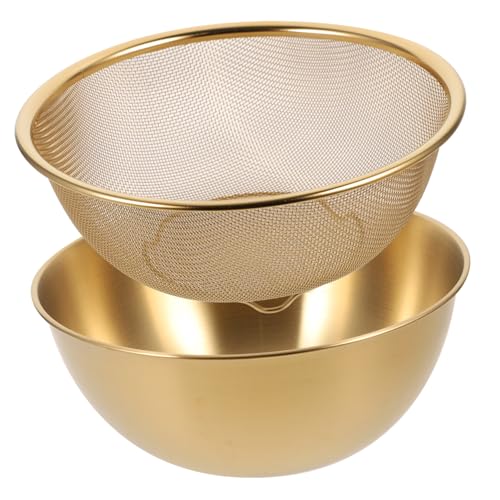 TOKIDNY 不??多機能水切りバスケット ざる 米洗い用野菜フルーツ兼用 安定底滑り止め付き キッチン用細密メッシュストレーナー