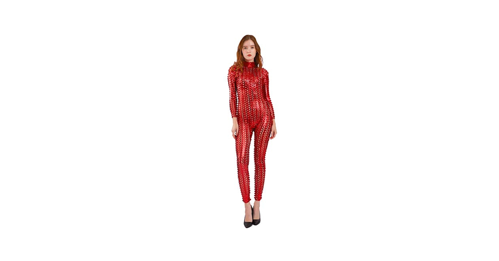 Amazon.com: Seeksmile Unisex Hollow-Carved Shiny Dancewear