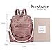 WYFJNX Backpack Purse for Women PU Leather Backpack Ladies Fashion Handbag Designer Shoulder Bag Small Travel Bag Pink
