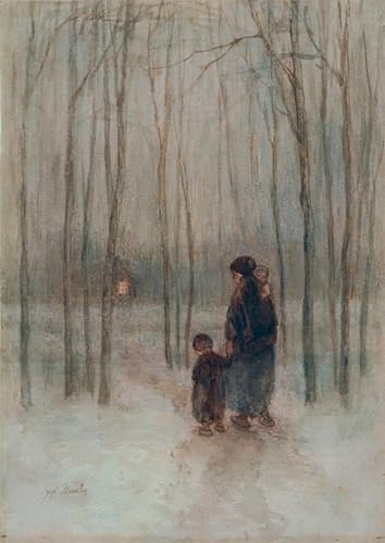 Impression Toile de Qualité Peinture Jozef Israëls Abend Im Wald