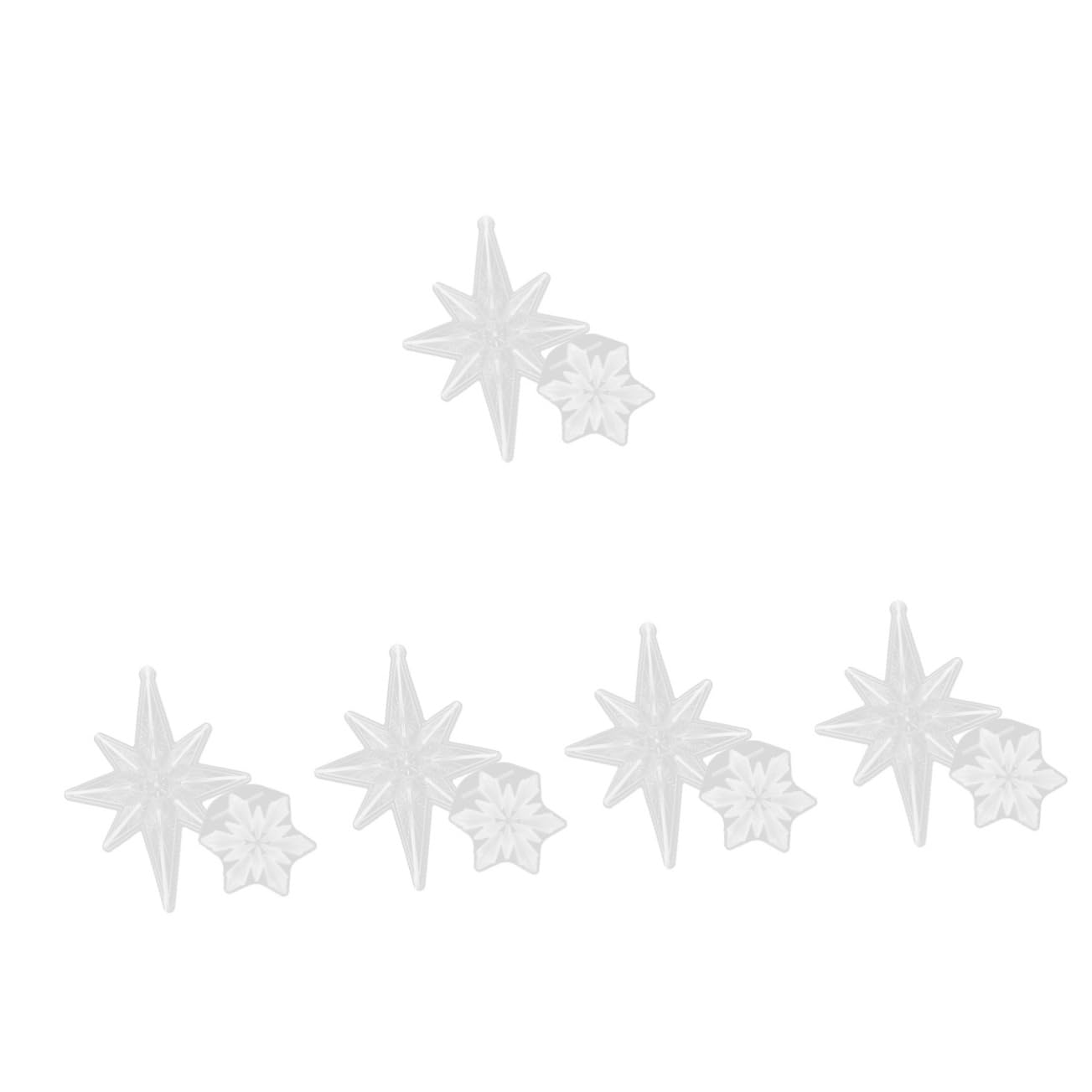 TEHAUX 10pièces Moule Silicone Flocon pour Décorations De Noël Flexible Et Facile à Démouler Parfait pour Créations Artisanales Époxy