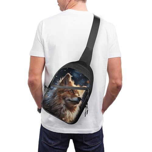 Mochila tipo bandolera urbana blanca para hombre y mujer miniatura 2